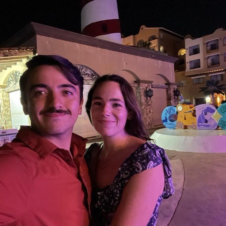 When Andres decided to have a mustache in Cabo!