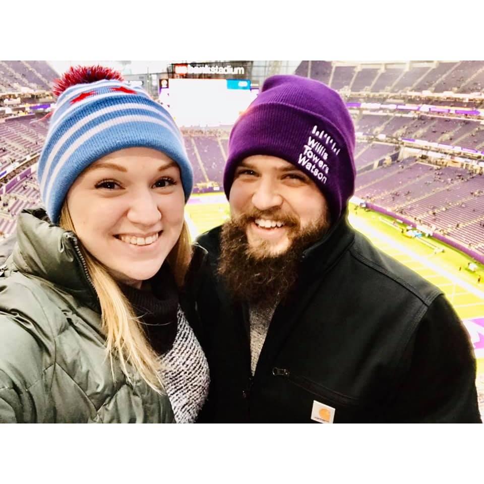 Celebrated Jack's birthday early at a Vikings vs. Bears Game