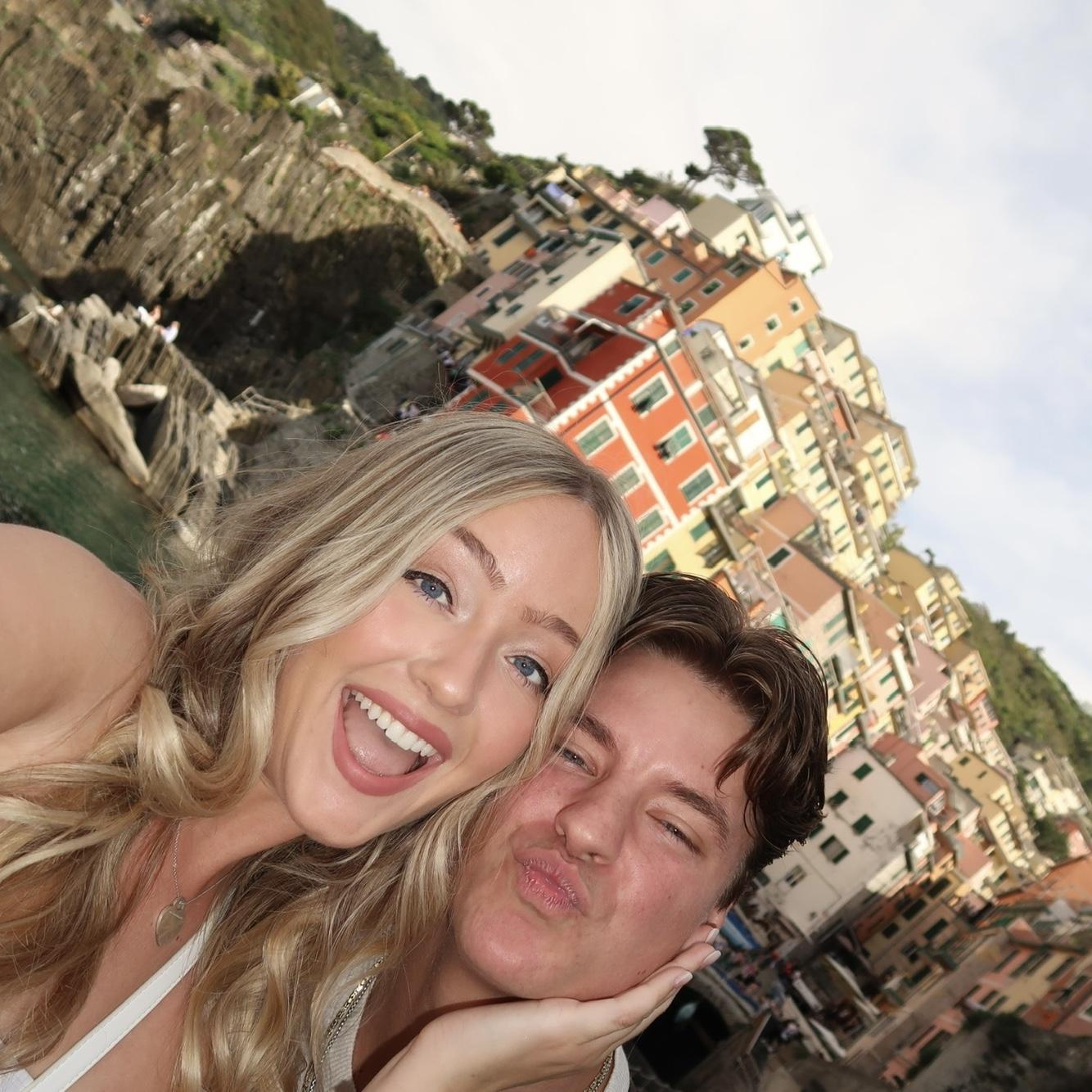 The morning of the proposal in Cinque Terre