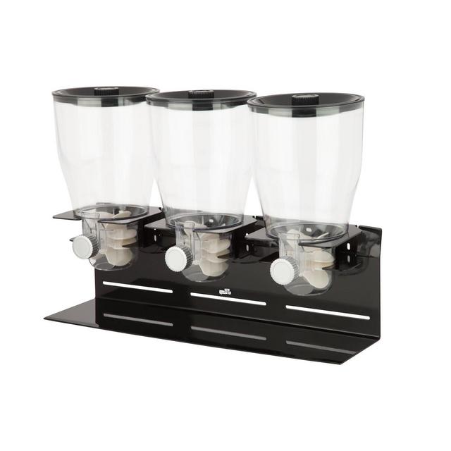 Honey-Can-Do Triple Dispensers Black