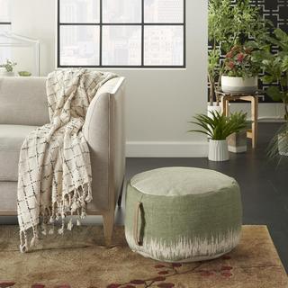 Life Styles Stonewash Drum Pouf