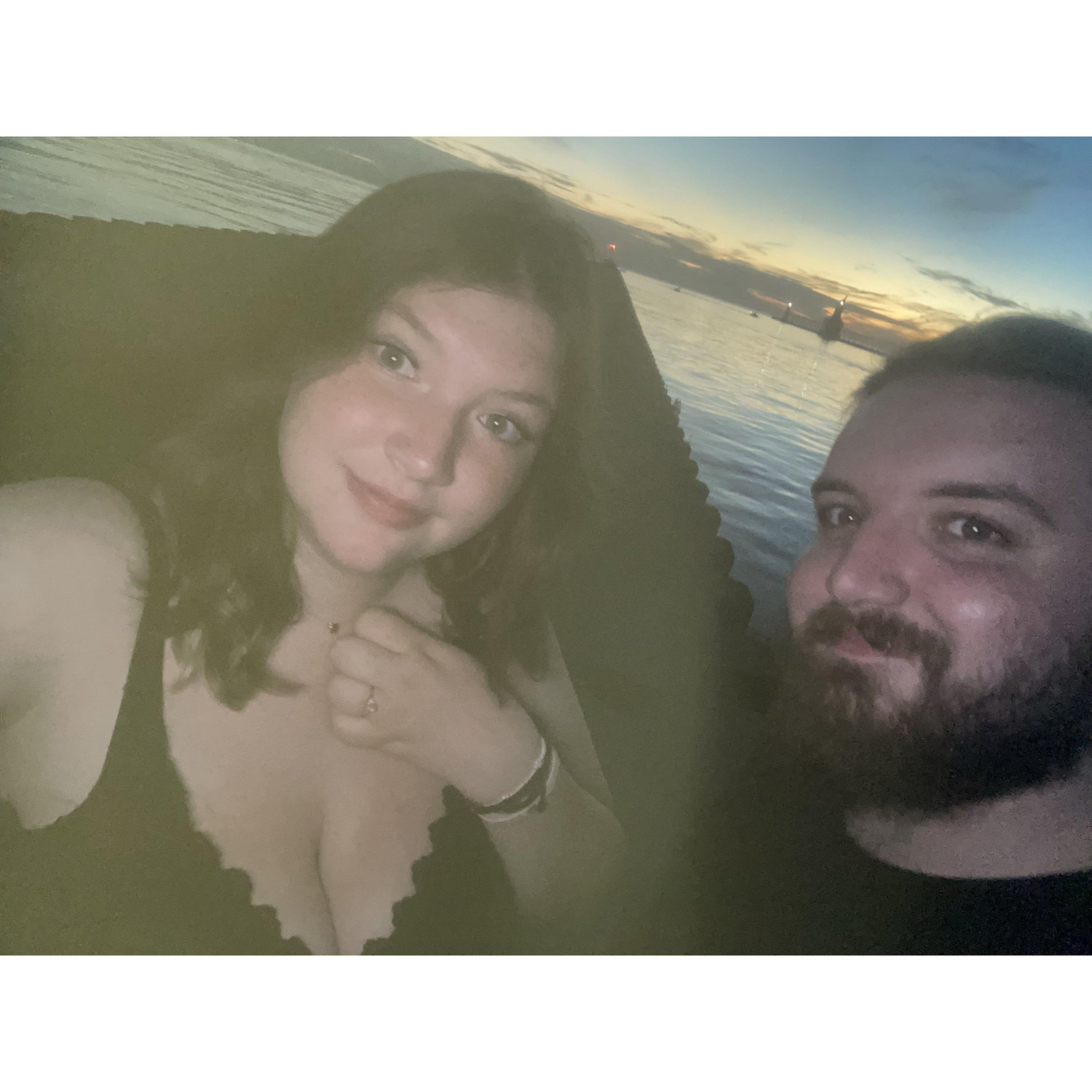 right after he proposed!