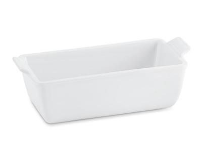Le Creuset Heritage Stoneware Loaf Pan, Small, White