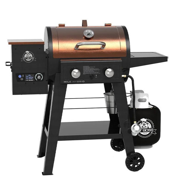 Mile Hybrid Wood Pellet/Gas Combo Grill - PB600HY