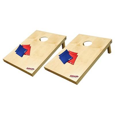 Wild Sports Platinum Wooden Cornhole Bag Toss Set - 2x3 ft.