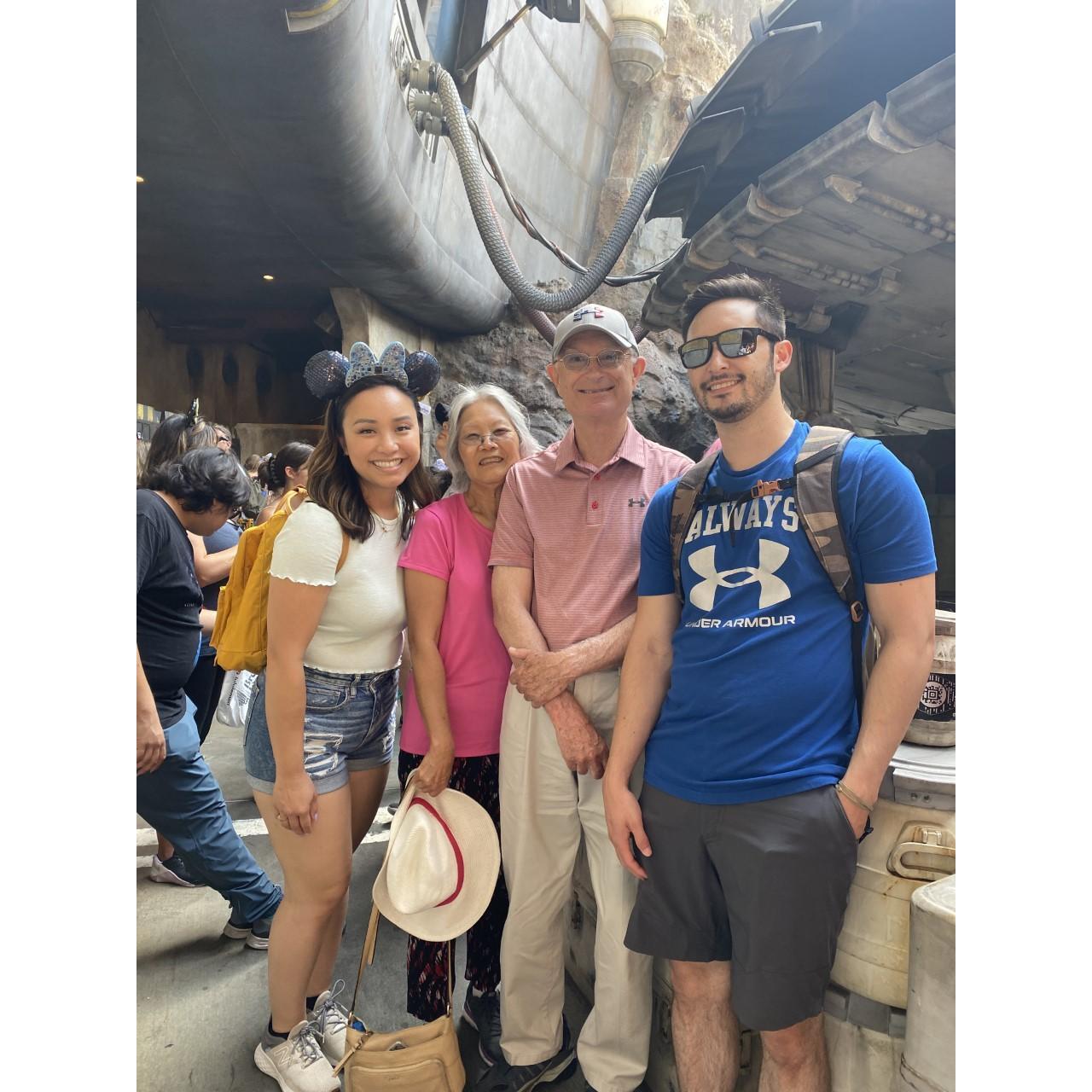 Our first trip to Disneyland.