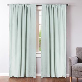 Washed Linen Drape Panel, Set of 2