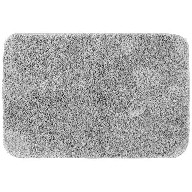 Unique Bargains Soft Plush Non-Slip Extra Quick Dry Anti Skid Shaggy Bath Mats Grey 16" x 24"