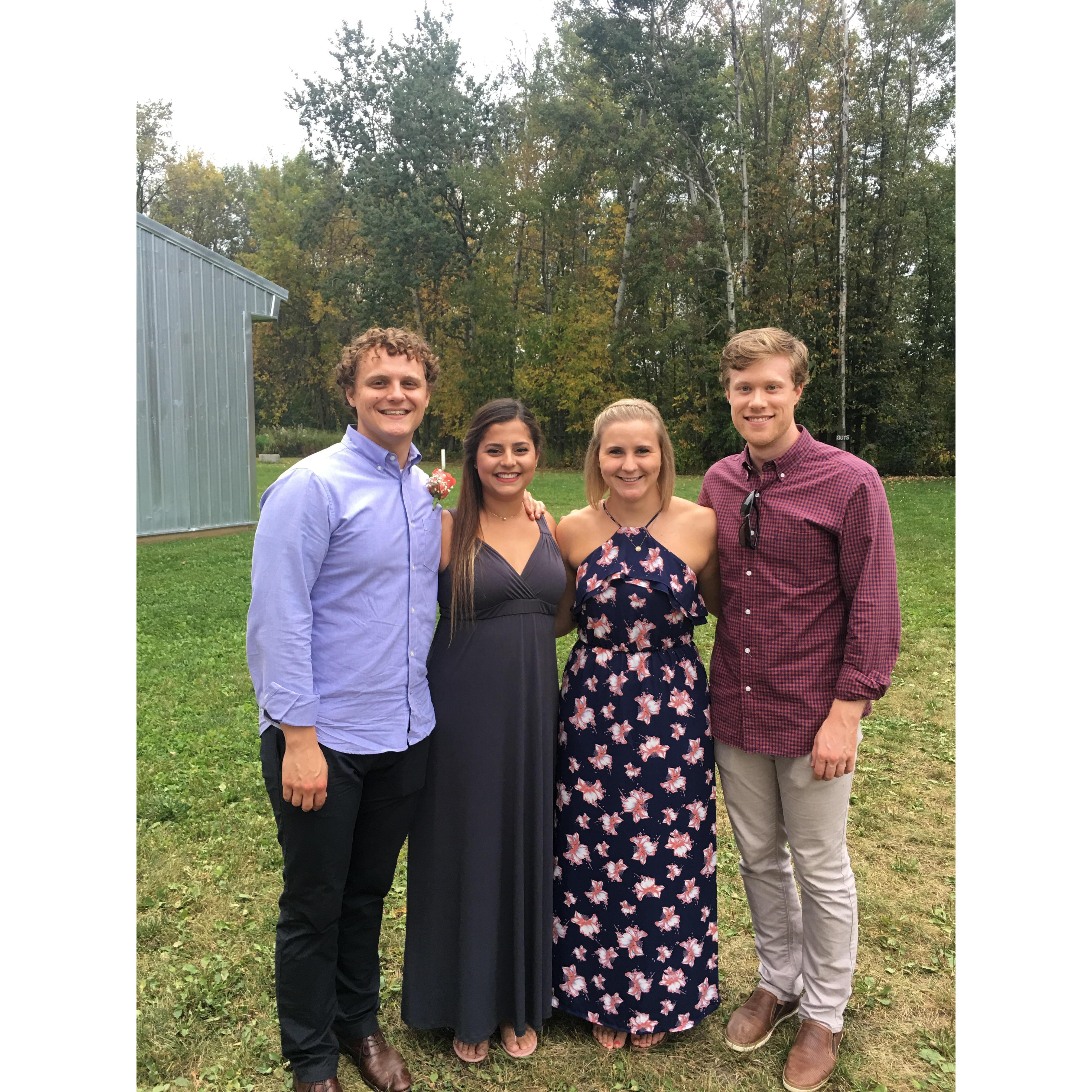 Britt, Jesse, Bree and Yaara at Kayla and Betsy's wedding!