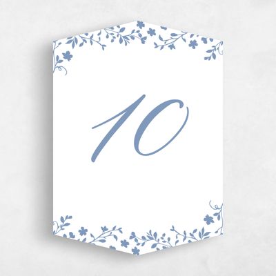 Blue Diamond Wedding Table Number - Ysabeau