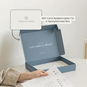 NewlyNamed Box - Personalized Name Change After Marriage Kit