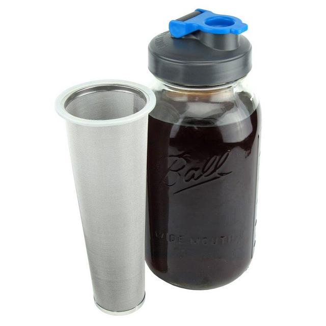 Cold Brew Coffee Maker with Flip Cap Lid - 2 Quart