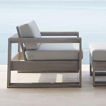 Portside Outdoor Lounge Chair - Weathered Gray