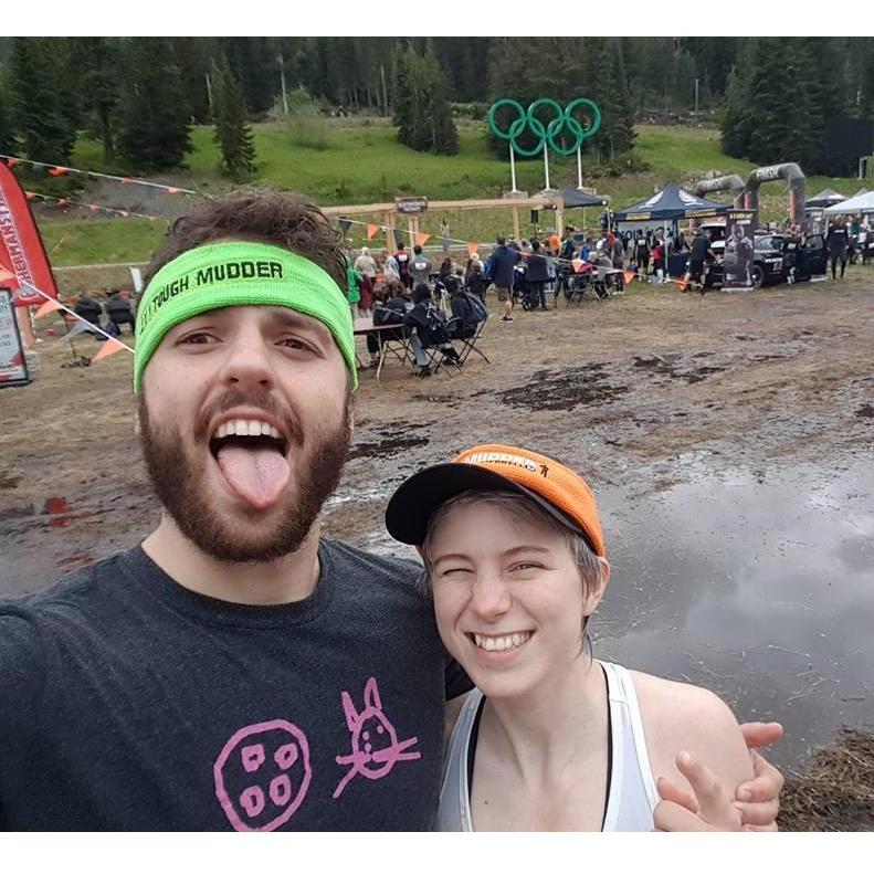 An "After" shot from our first Tough Mudder, June 2017.