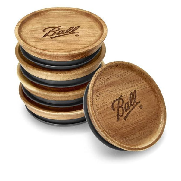 Regular Mouth - Ball Jar Wooden Storage Lids
