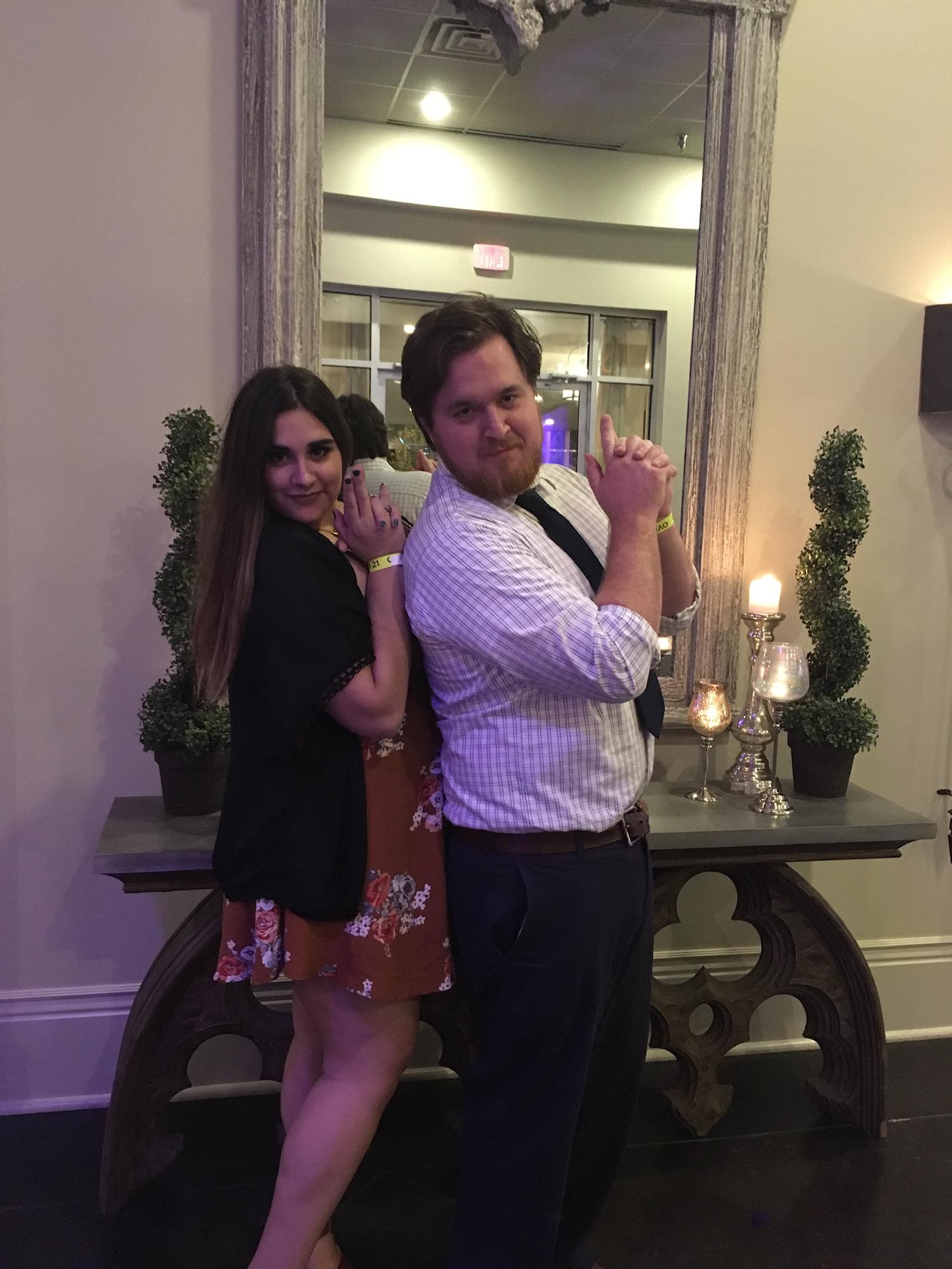 A nursing school party that we were obviously too sober for.