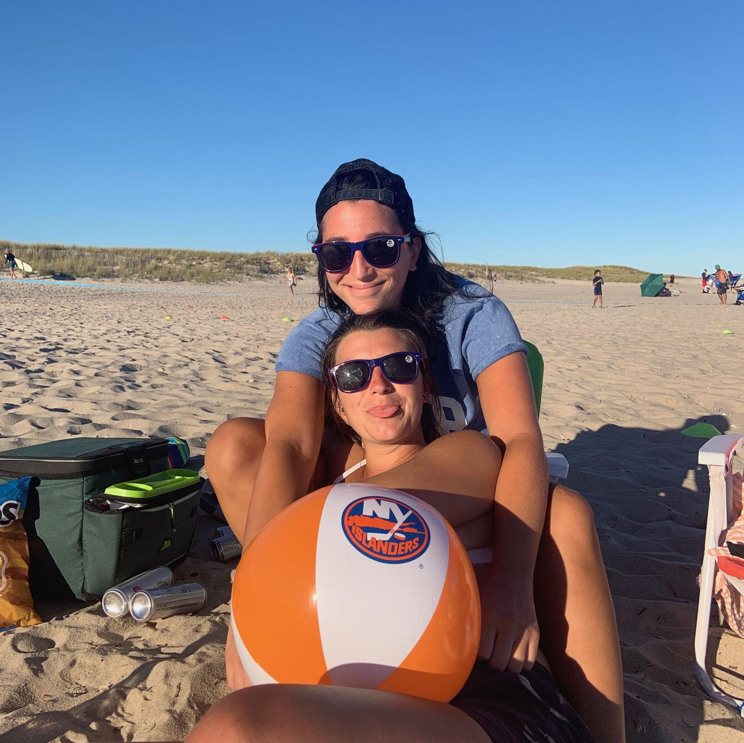 Yasmine picked up on Jenna's Love for the Islander and soon enough Yasmine Loves hockey!