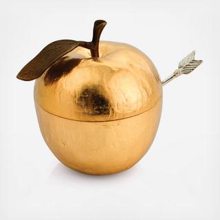 Apple Honey Pot with Spoon
