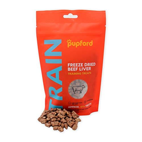 Pupford Freeze-Dried Training Treats from 450 Treats Per Bag, Low Calorie, The Perfect High Value Training Reward (Comes in Beef Liver, Sweet Potato & Chicken)