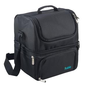 Large Lunch Box for Men, Insulated Adult Lunch Bag, Sable Reusable Waterproof Cooler Tote Bag for Meal Prep with 2 Main Spacious Compartments