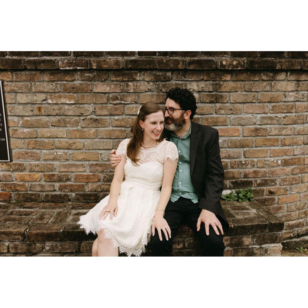 Engagement photo shoot at the historic Prytania Theatre in Uptown New Orleans.