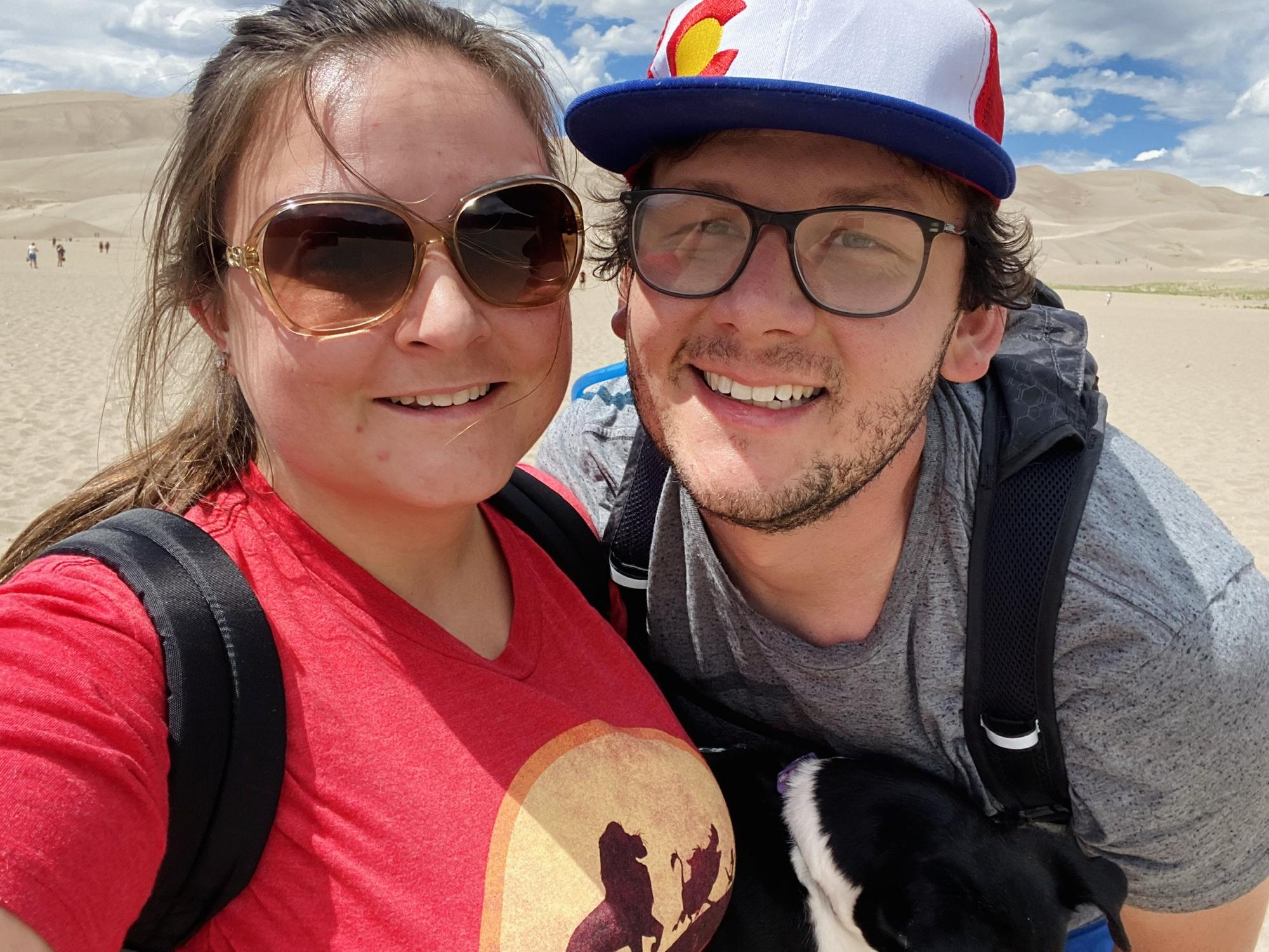 This is from when we visited the Sand Dunes here in Colorado