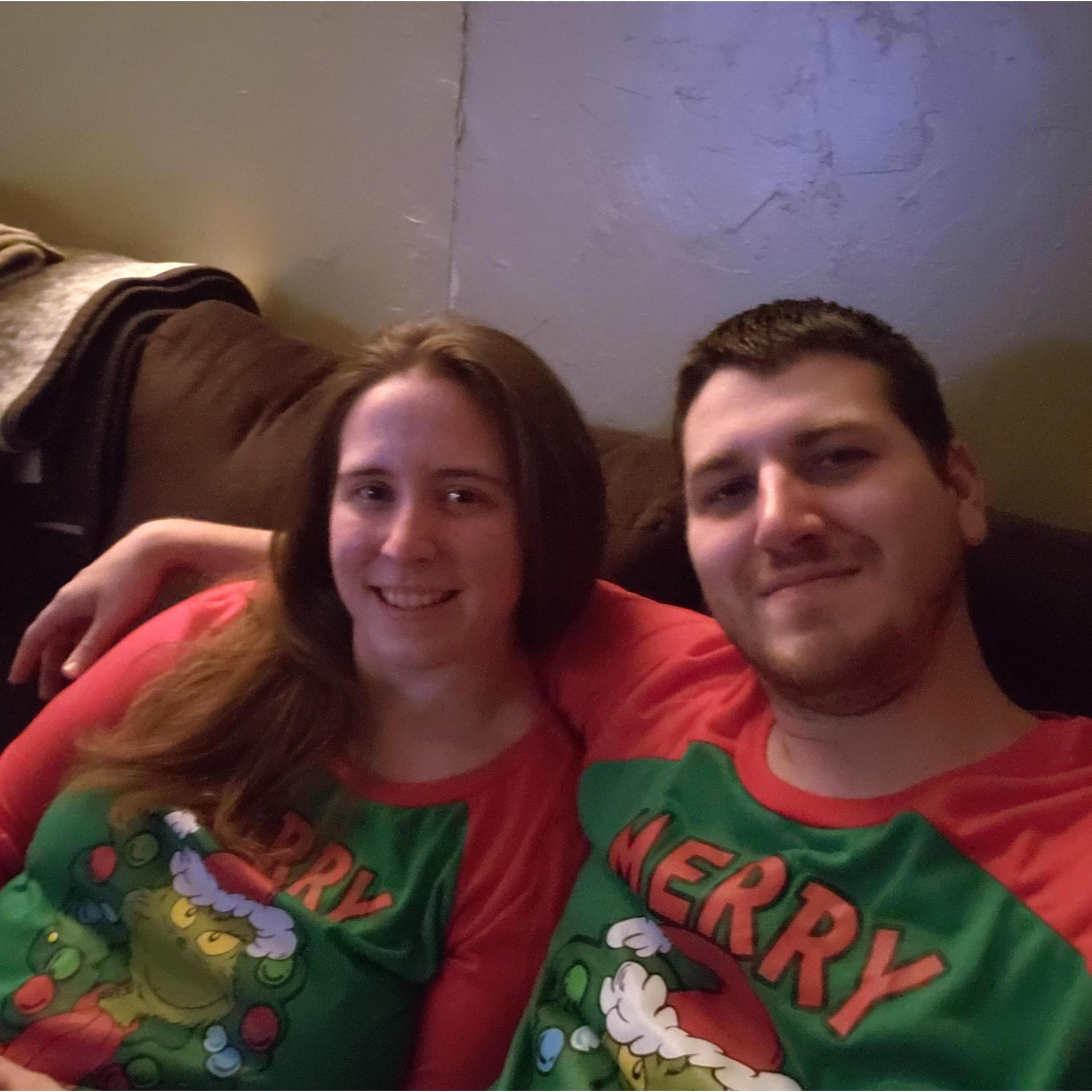 He dared me...I delivered. Matching Christmas pajamas! 12.24.18