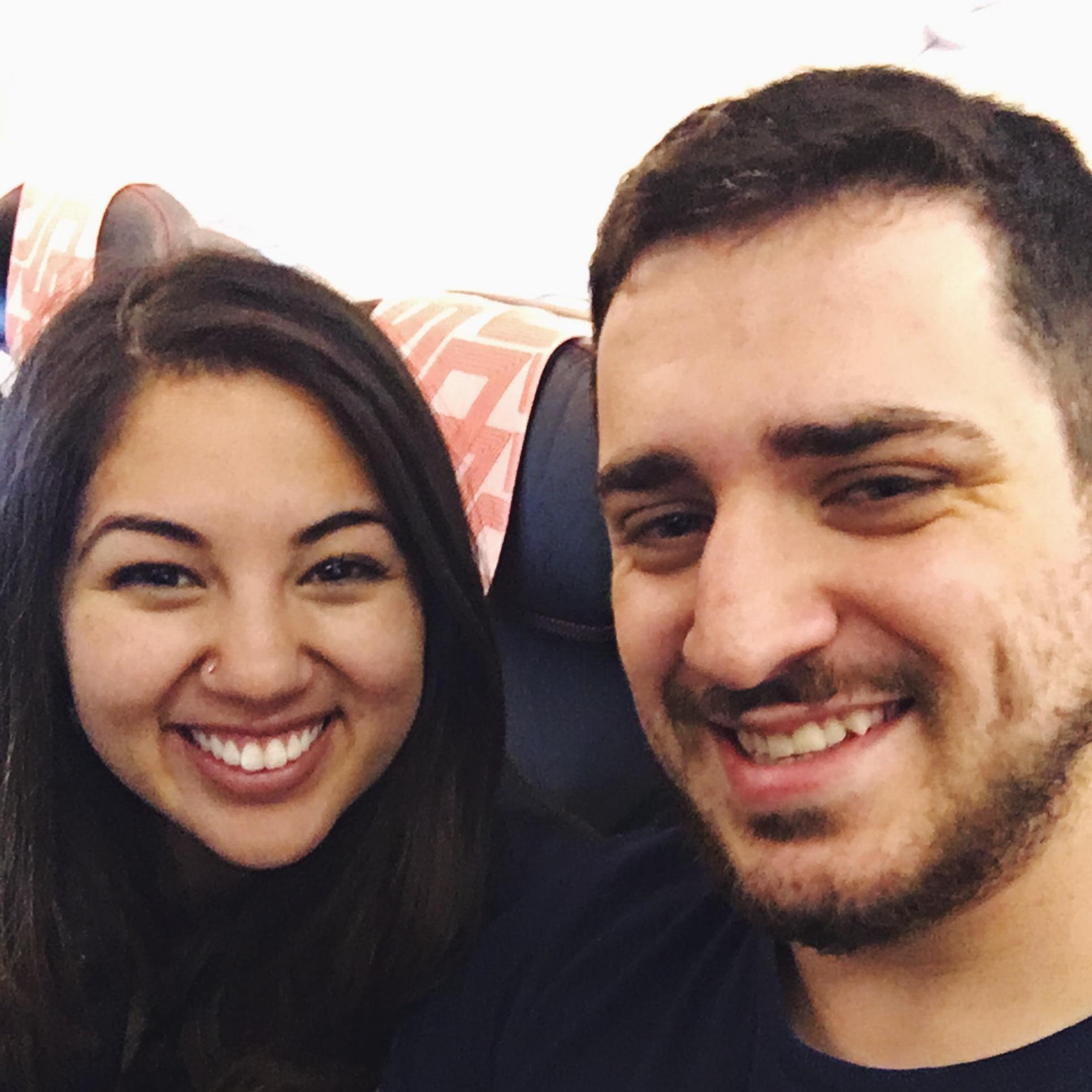 Flying to Brazil to visit Renan's family! April 2017.