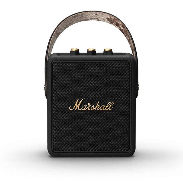 Marshall Stockwell II Portable Bluetooth Speaker - Black and Brass - Amazon Exclusive