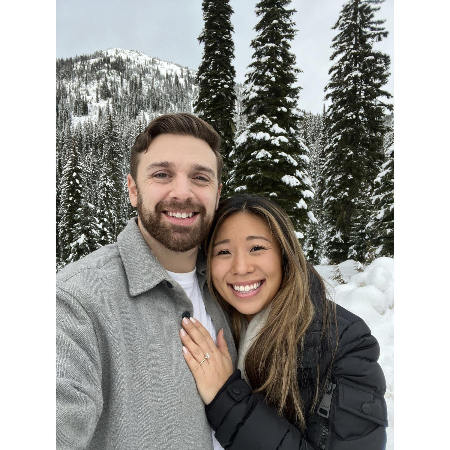 Arguably the most important photo, the one where she said Yes 12.28.23 - Nelson, BC