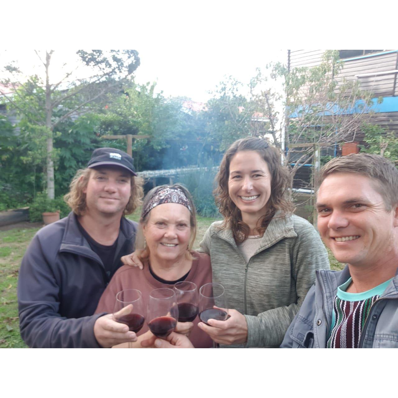 Celebrating our engagement with a Terblanche family braai.