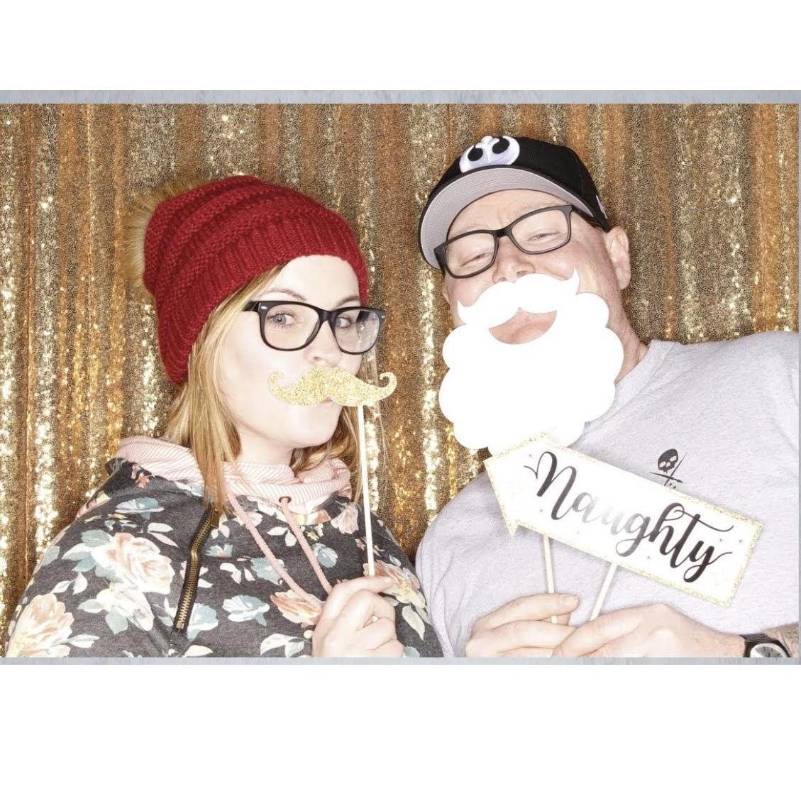 Our first Christmas Stroll together and a fun photo booth!