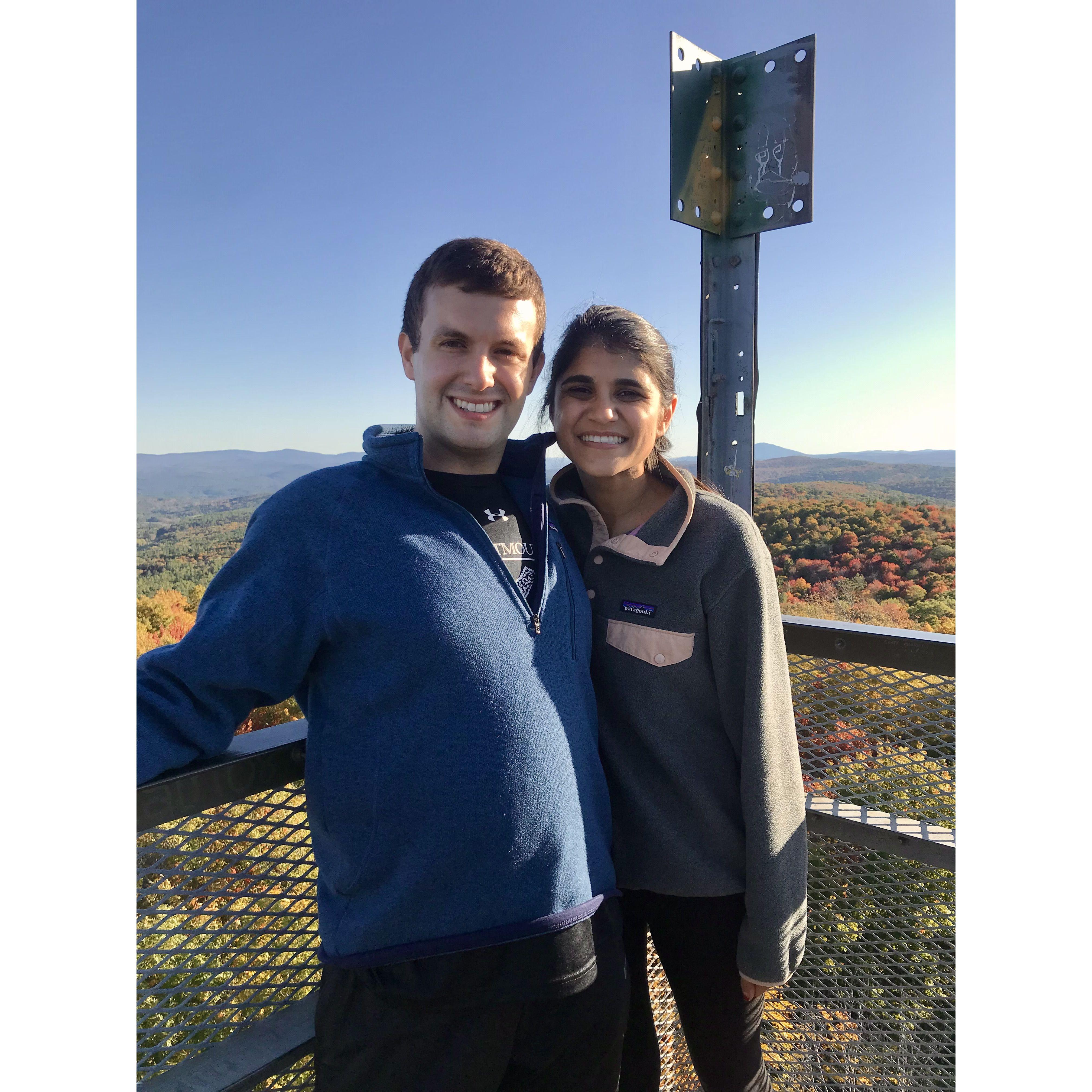 Fall views from the Norwich Fire Tower.