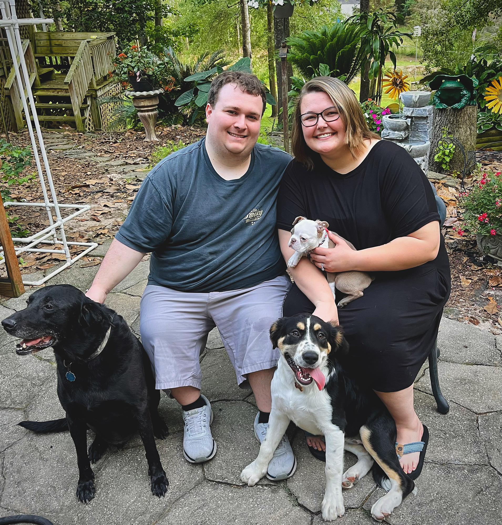 The Deal Family minus Chloe, Thackery & Snowball
Mojo (Black Lab) Ellie (Border Collie Mix) and Toby (Boston Terrier)
