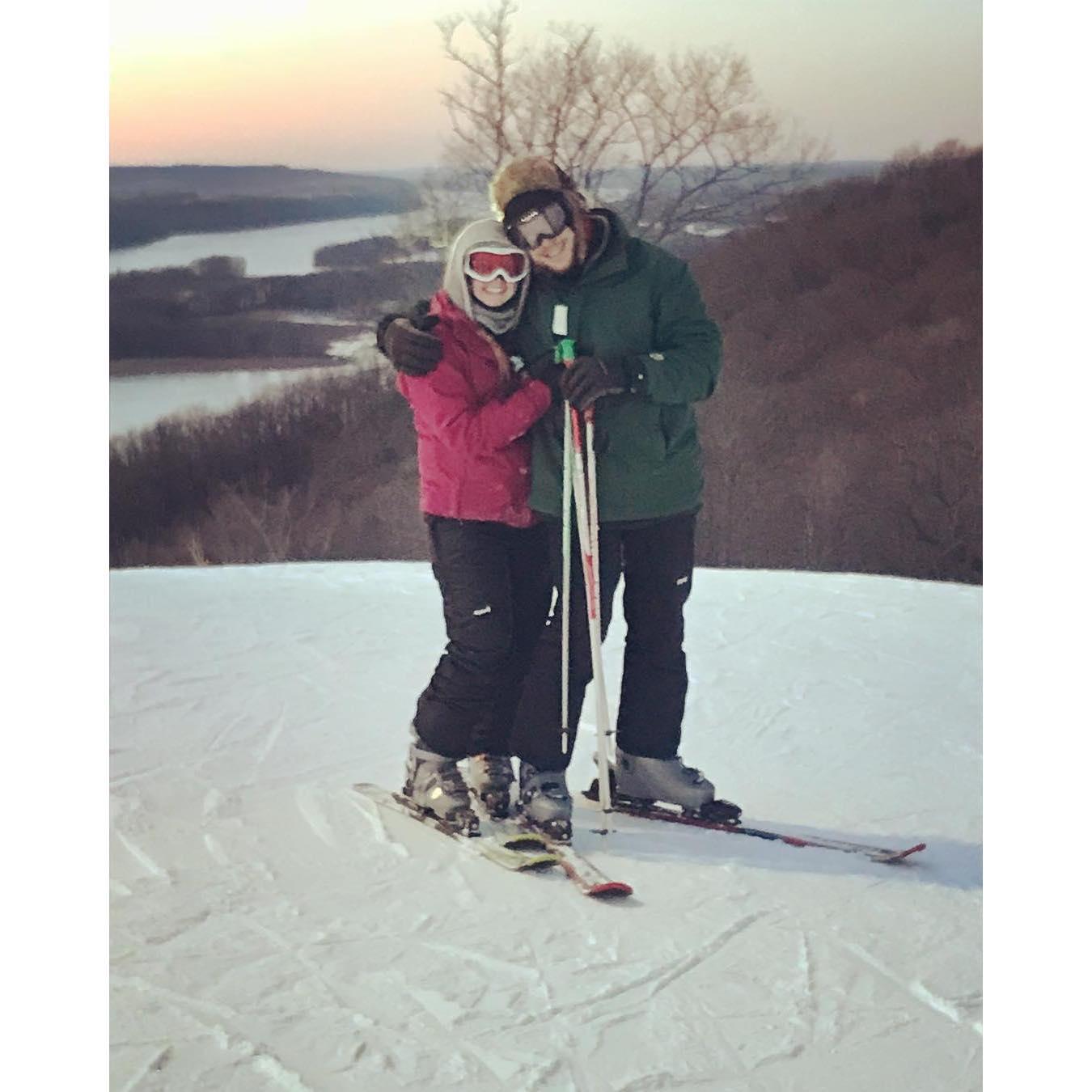 February 2018-Skiing in Galena for Nate's 24th birthday