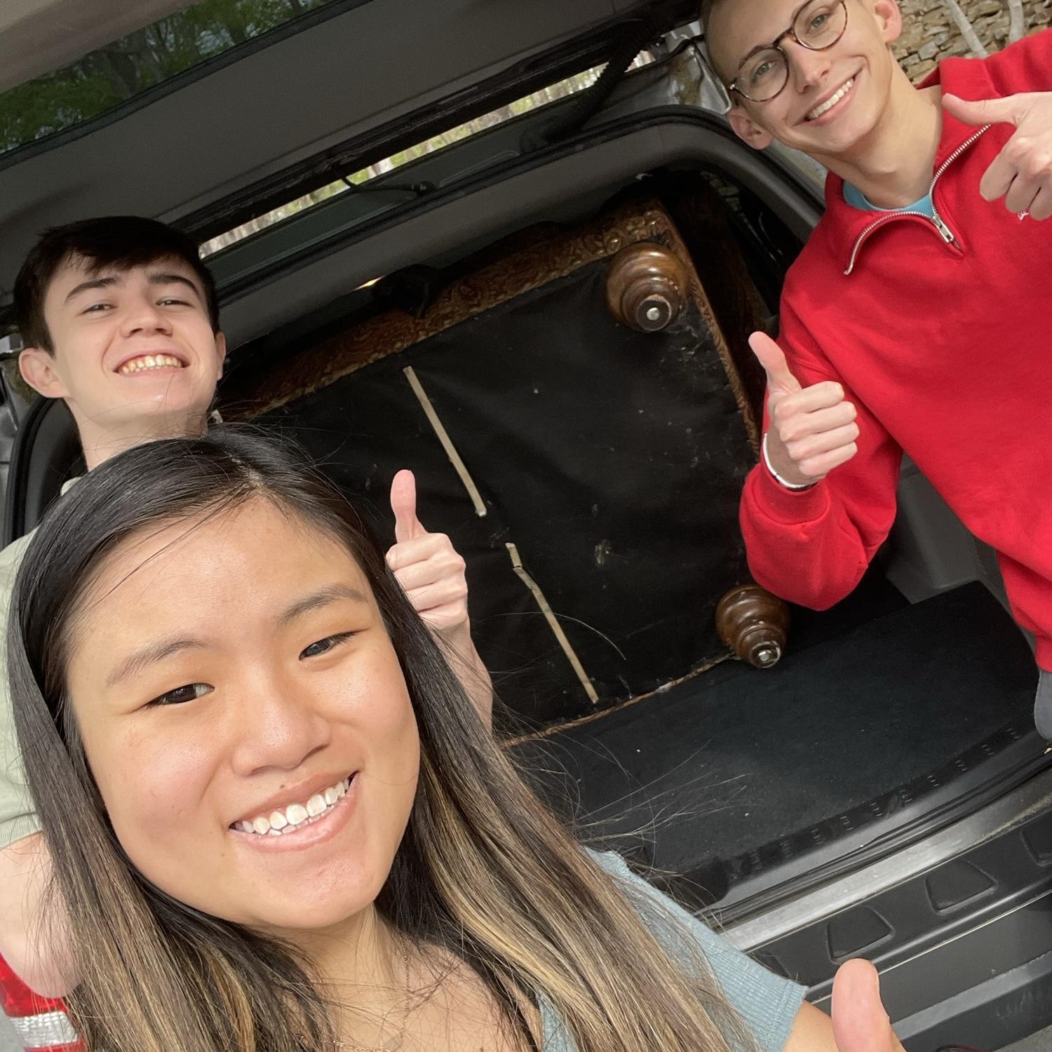 Spring 2023: We found ourselves doing fun projects with friends, whether that be putting whiteboards together or removing unwanted furniture. Operation BAC removal.