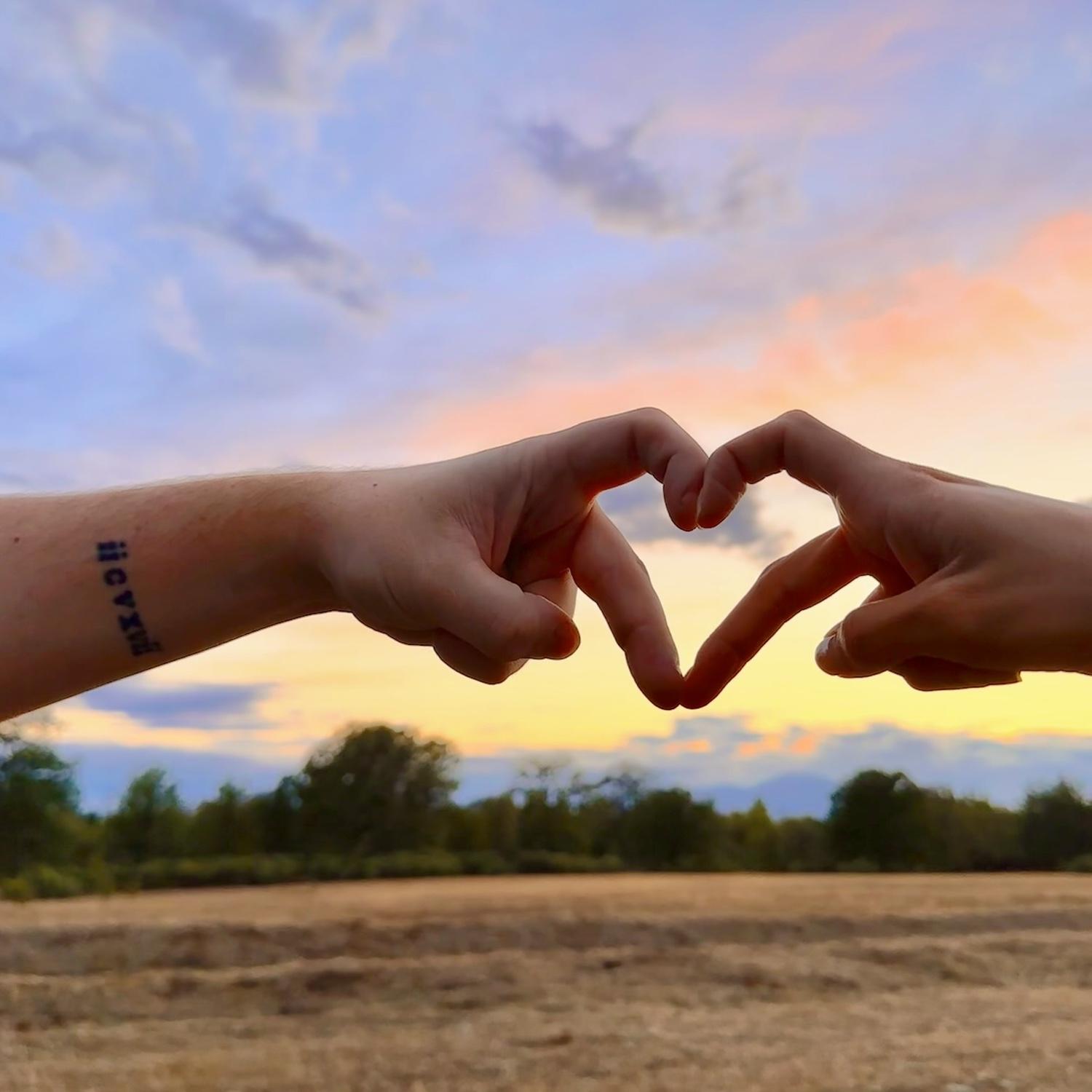 Hand hearts!