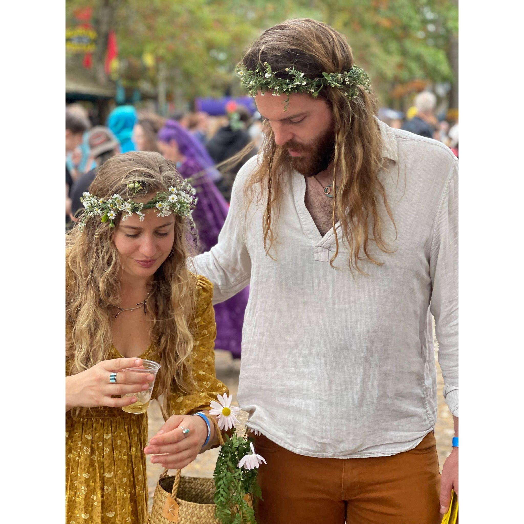 We'd essentially be down to just live in a Renaissance Faire. How do you know we won't tell everyone 1 month out that the wedding is gonna be Ren Faire themed? You don't. We won't. But...what if