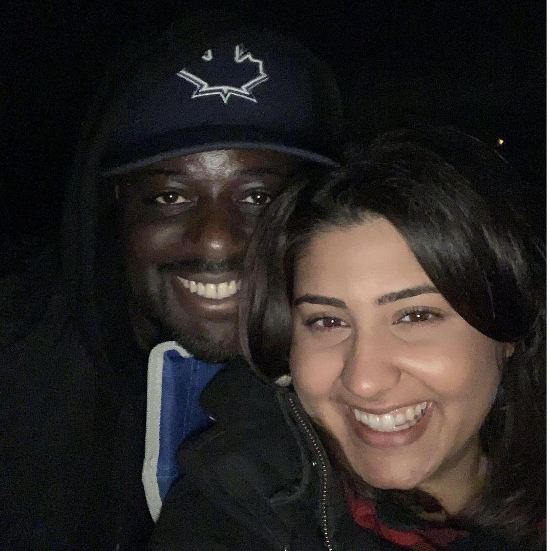 Our third date: a bonfire at Trillium Park, September 2019