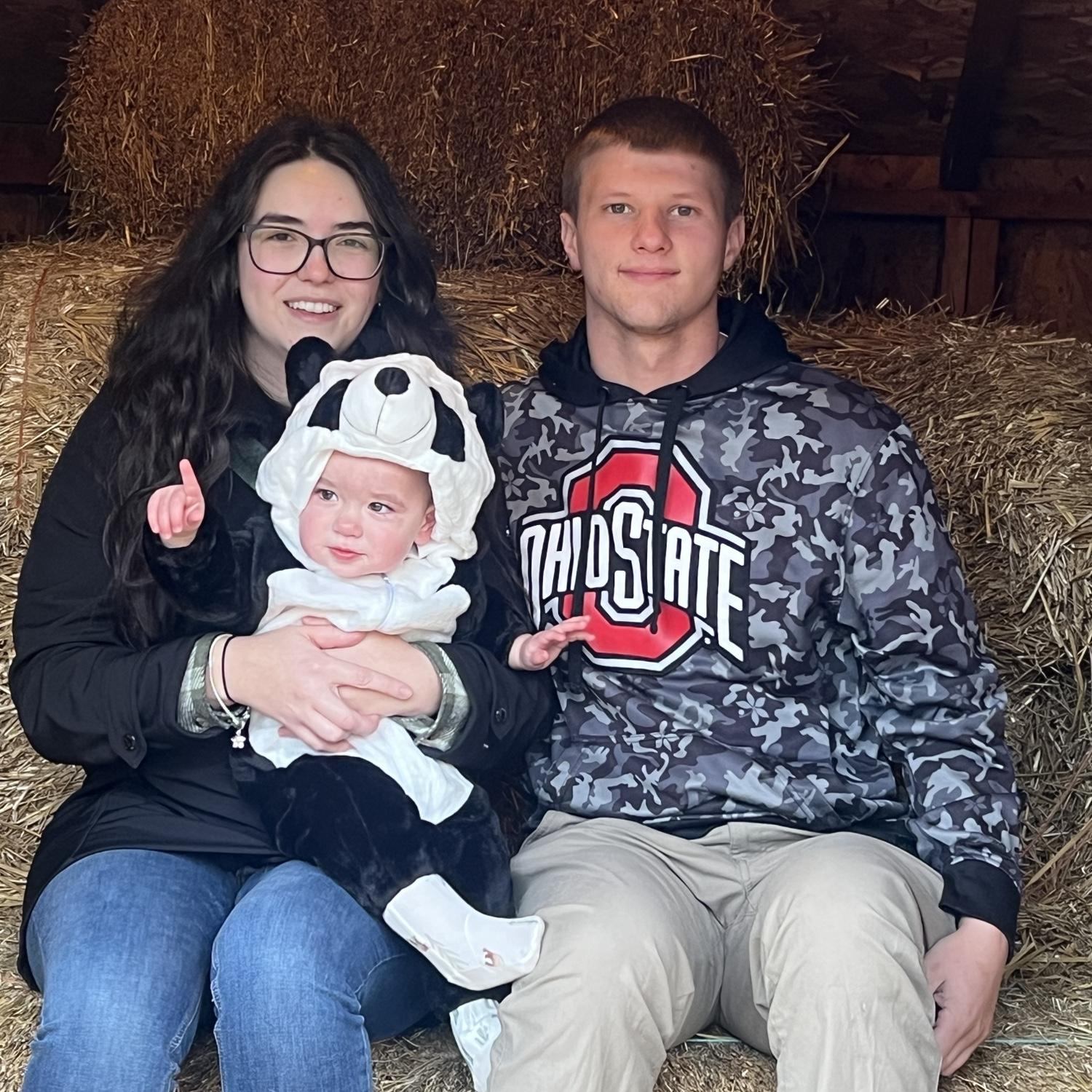 At Jerry Smiths pumpkin farm with Jorah (Megan’s niece)