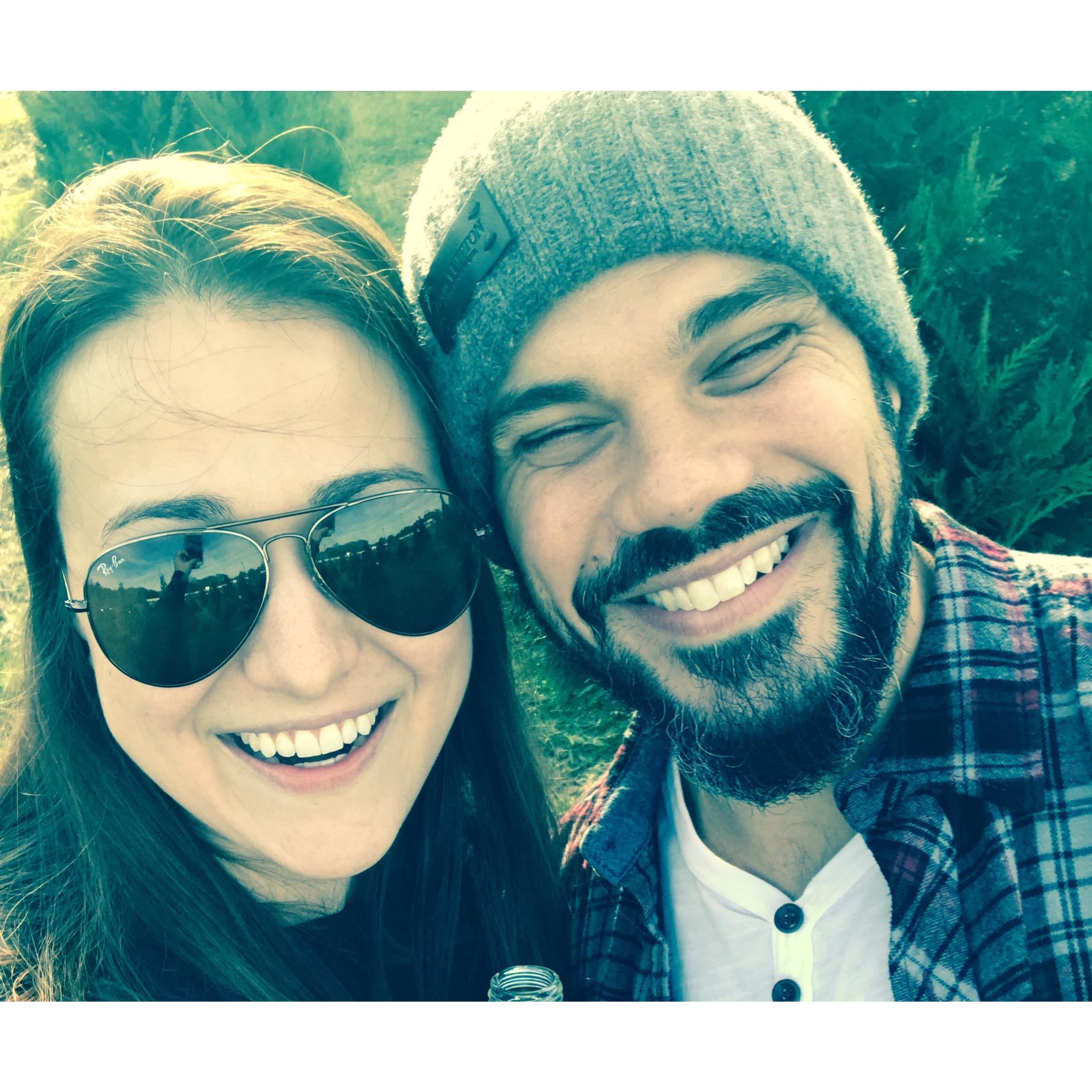 Shopping for our first Christmas Tree