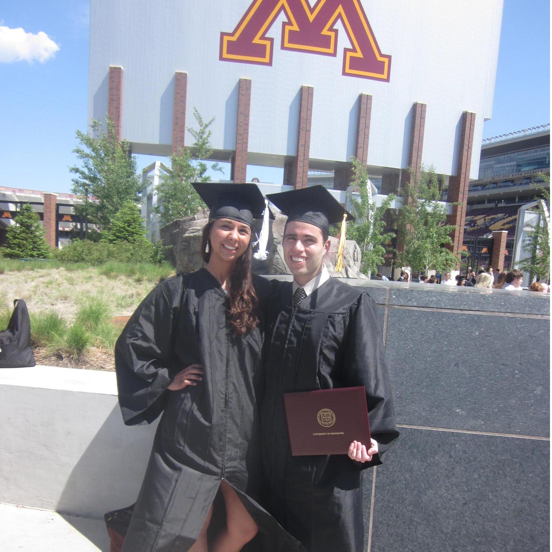 Can you say BABIES?! Our graduation from the University of Minnesota way back in 2012. We had just started dating. Go Gophers!