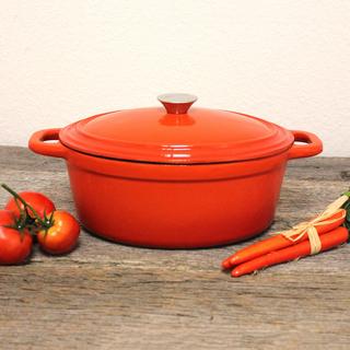 Neo Cast Iron Oval Covered Casserole