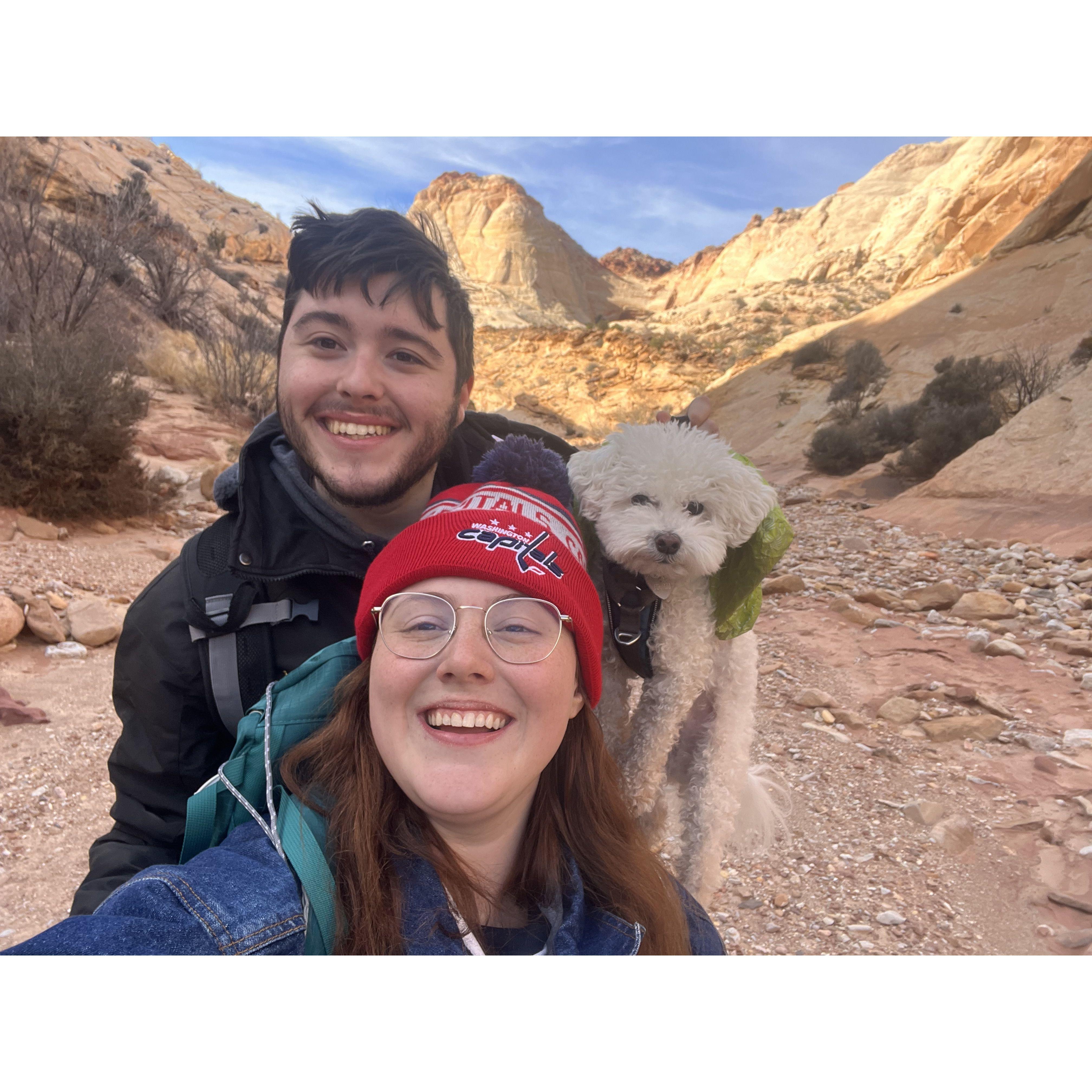 Our hike in Capitol Reef National Park