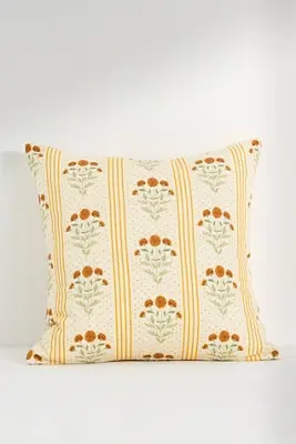 Mira Cotton Woven Printed Floral Pillow