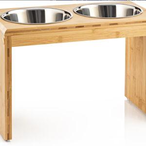 PAWFECT PETS Elevated Feeder Raised Dog Bowl Stand with four Stainless Steel Bowls, Large, 12-in - Chewy.com
