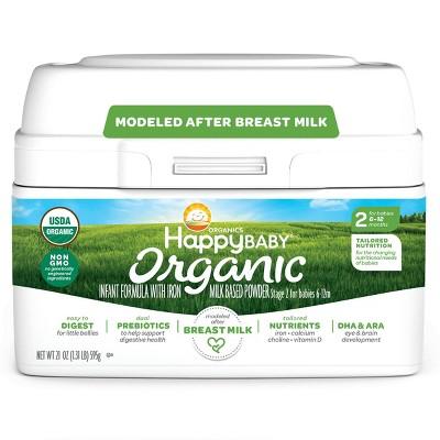 HappyBaby Stage 2 Organic Powder Infant Formula - 21oz