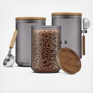 Holden 6-Piece Stackable Storage Canister & Scoop Set