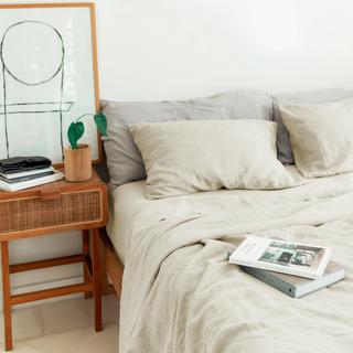 Stonewashed French Linen 4-Piece Sheet Set