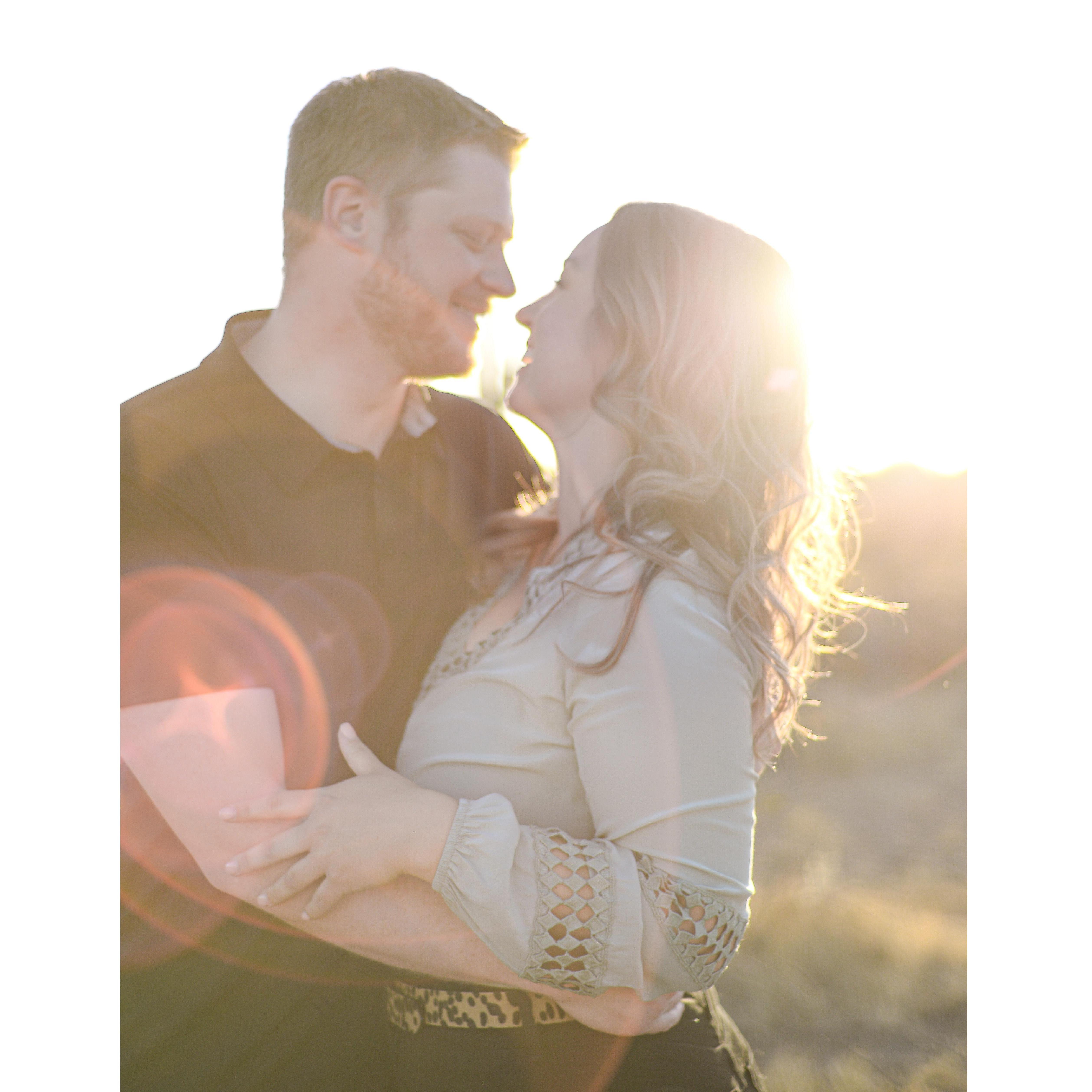 During family photos.. Our photographer said "Do you want a kissing photo?"